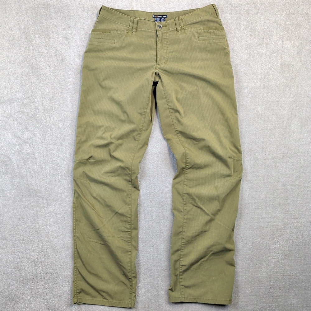 5.11 Tactical Apex Pants Mens 36x36 Tundra Green Ripstop Cargo Hiking 74411